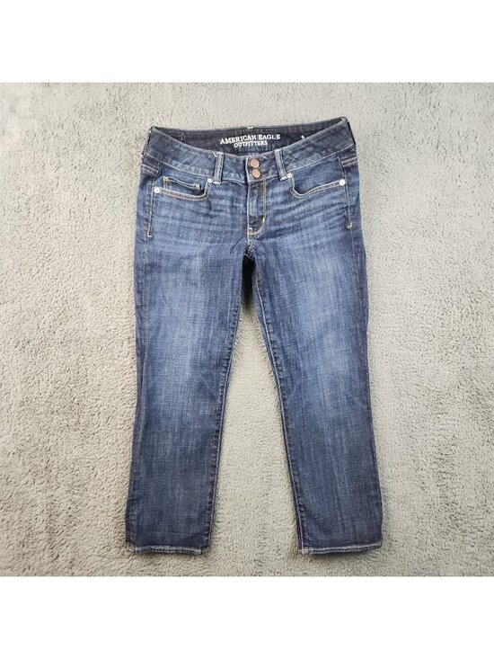 American Eagle Outfitters Denim - AE Low-Rise Artist Crop Jean Women's 8 American Eagle Double Button No Stretch
